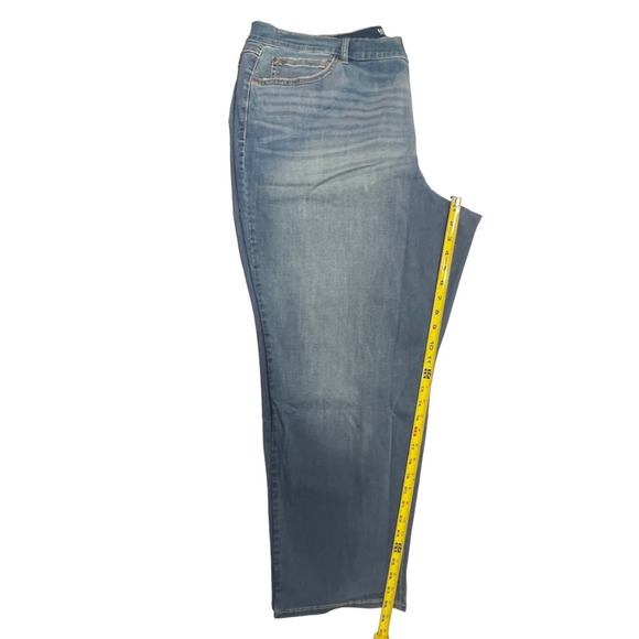 TERRA & SKY Jeans Women's Sz. 24W Petite Blue Hi-Rise Straight Tummy Control NEW - Picture 11 of 12